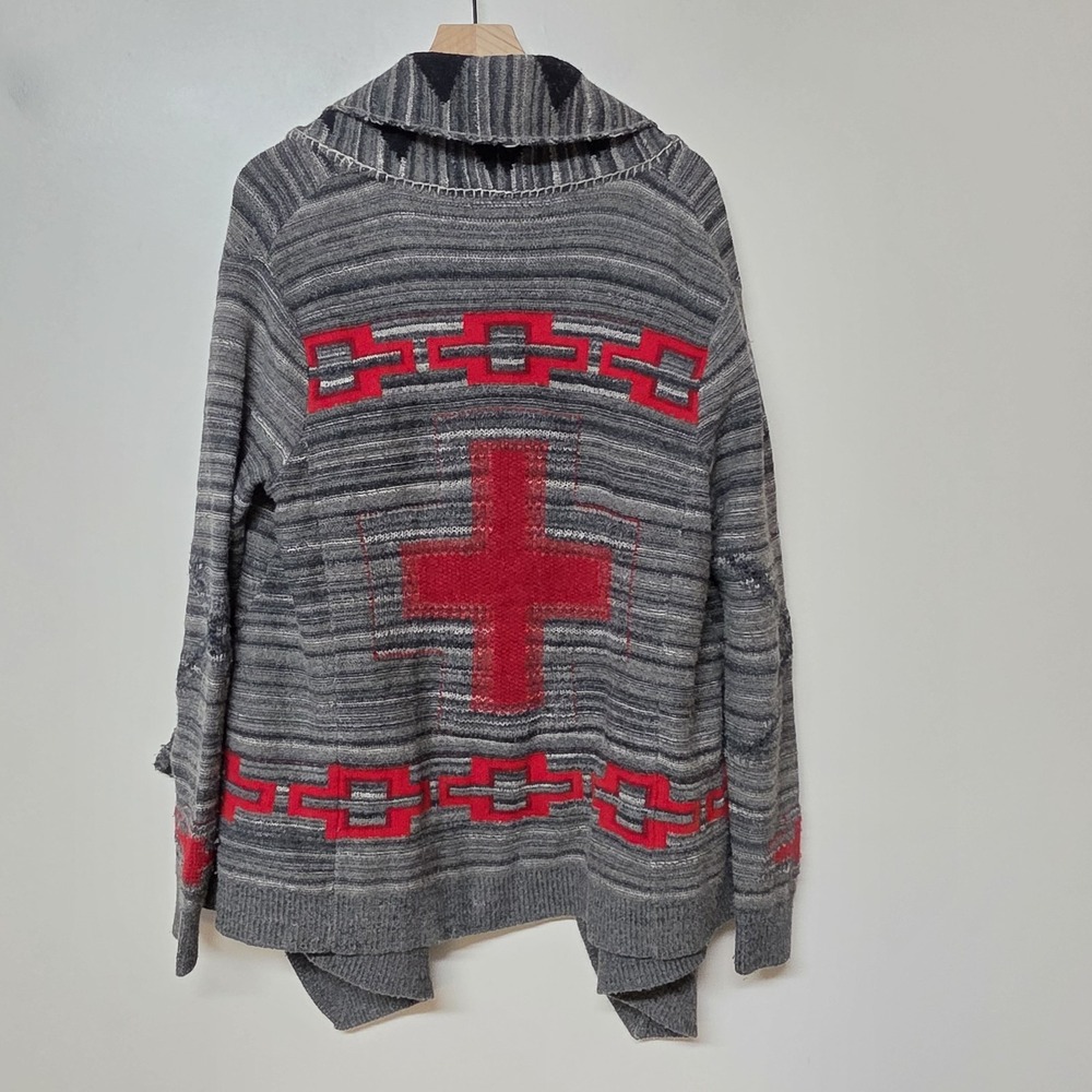 Ralph Lauren Aztec Southwestern Native Cardigan Sweater Cashmere Wool M RRL